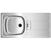 Resim Teka Gravity 45 Paslanmaz Çelik Tek Gözlü Sağ Damlalıklı Eviye (.115120042) 