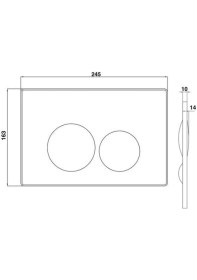 Resim Creavit TERRA Mat Siyah Boyalı Kumanda Paneli 