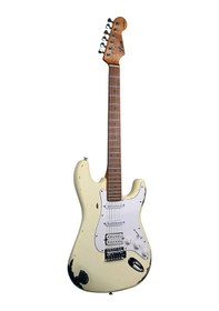 Resim Lea Rlc-100 Ow Limited Edition Heavy Relic Elektro Gitar Olympic White 
