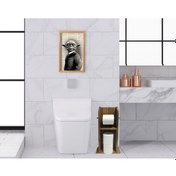 Resim Bk Home Doğal Masif Ahşap Tuvalet Kağıtlığı Ve Dekoratif Retro Ah (551052129) Bk