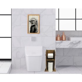 Resim Bk Home Doğal Masif Ahşap Tuvalet Kağıtlığı Ve Dekoratif Retro Ah (551052129) 
