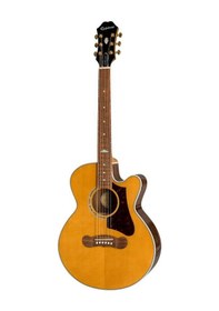 Resim Epiphone J-200 Ec Studio Parlor Elektro Akustik Gitar Vintage Natural 