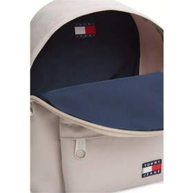 Resim Tommy Hilfiger Kadın Marka Logolu Günlük Kullanıma Uygun Bej Sırt Çantası Aw0aw18648 Aep-13633 Bej 