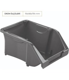 Resim Sönmez Avadanlık Kutusu, No:1, 11X16.5X7.5 Cm, Gri 
