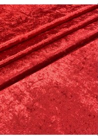 Resim Enesar Home Parlak Kadife Kırmızı Kumaş Döşemelik Kumaş (Likrasiz & Astarli) 100 x 140 cm 