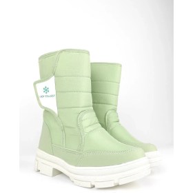 Resim Zerenyus Lady İçi Termal Kaydırmaz Taban Cırtlı Kız Çocuk Kar Botu Yeşil 