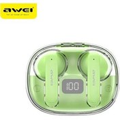 Resim Lasonstiges T86-yeşil Awei T86enc Kablosuz Bluetooth Kulaklık 4 Mikrofon Bluetooth Ipx6 Güçlü Su Geçirmez Bluetooth Kulaklık Enc Gürültü Azaltma 
