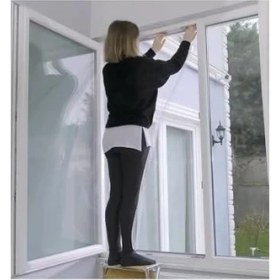 Resim Pencere Sinekliği, Tek Kanat Beyaz Tül Sineklik, Sivrisinek Ağı, Sinek Böcek Tutucu, Aparatlı Cam Sinek Teli, Kolay Montaj 75 cm 