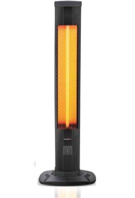 Resim İşler Net Infrared Elektrikli Isıtıcı Soba 2000w Kule Tipi Siyah 