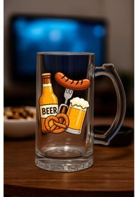 Resim Baskılı Bira Bardağı Birasosis 