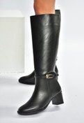Resim Fox Shoes V973600509 Siyah Kalın Topuklu Kadın Çizme 