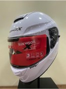 Resim Scoyco X507 Güneş Vizörlü Kapalı Motosiklet Kaskı Beyaz 