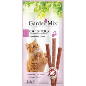 Resim Garden Mix Ciğerli Tahılsız Kedi Stick Ödül 3x5 Gr 