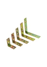 Resim Mobilya Dolap Köşe Bağlantısı L Demir Gönye Sabitleme 20x55 Mm 10 Adet 