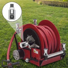 Resim Bahçe Hortumu Makara Dönme Parçası 5000PSI Maksimum 304 Paslanmaz Çelik 1/2 inç MXF Ağır Hizmet Hortum Makara Parça Bağlantısı Yağ Zerk ile Dayanıklı Yüksek Basınçlı Hortum Makara Dönme Bağlantı Parçası 1/2 inç Yüksek Basınçlı Hortum Makara Dönme Bağlantısı 