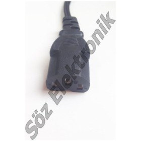 Resim Amerikan Power Kablo 3X0.75 1.8 Mt 1 Paket 5'Li 