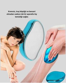 Resim Hnrlıshp Kristal Tüy Alıcı Epilatör Kremsiz Kullanım Yüz Ve Vücut İçin 