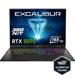 Resim Casper Excalibur G915 Core i7-13620H 24GB 2TB 8GB RTX5070 16" Freedos Gaming Laptop G915.1362-CX70X-C 