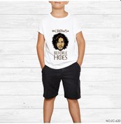 Resim Game Of Crows Before Hoes Cartoon Çocuk Tişört Beyaz 