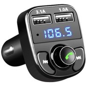 Resim Car X8 Araç Bluetooth USB MP3 SD Kart Çakmaklık FM Transmitter 