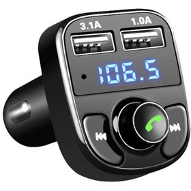 Resim Car X8 Araç Bluetooth USB MP3 SD Kart Çakmaklık FM Transmitter 