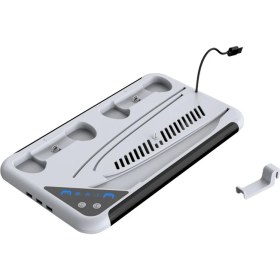 Resim Spibicyy P5 Soğutma Istasyonu Ince Rgb Işıklı Soğutma Fanı Çift Kontrol Cihazı Şarj Cihazı Playstation 5 Oyunu Ps5 Aksesuarları A (Yurt Dışından) 
