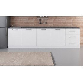 Resim Minar 300 Cm Mutfak Dolabı Beyaz 300-B3-Alt Modül Beyaz 