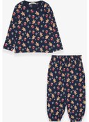 Resim Breeze Erkek Bebek Pijama Takımı Kurabiye Desenli 9 Ay-3 Yaş, Lacivert 