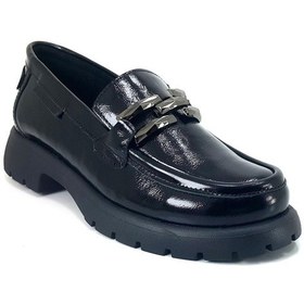 Resim Mammamia 3235 24ka Kadın Günlük Ayakkabı - Siyah Rugan-siyah Rugan Siyah Rugan 