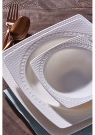Resim Güral Porselen Bonenjoy 24 Parça 6 Kişilik Bone Yemek Takımı PR.0 