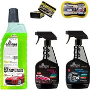 Resim Oto Şampuan Motor Temizleyici Hızlı Cila Sünger Ebrayn 6 Prç 