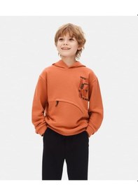 Resim Nk Kids Erkek Kapuşonlu Sweatshirt 25knk49311 Turuncu 
