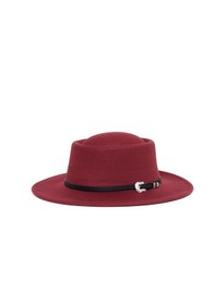 Resim Berellini Kaşe Kaşmir - Unisex Geniş Fotör Bordo 