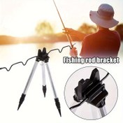 Resim 4 Mevsimlik Alüminyum Balıkçılık Çubuğu Tutucu - Ayarlanabilir Döndürme, Montaj Braketi ve Dış Mekan Balıkçılığı için Raf ile Dayanıklı Tripod Standı, Balıkçılık Ekipmanı Tutucu|Ayarlanabilir Balıkçılık Standı|Dayanıklı Balıkçılık Ekipmanı 
