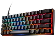Resim SteelSeries Apex Pro Mini Gen 3 OmniPoint 3.0 Hiper Manyetik Switch RGB Mekanik Kablolu Oyuncu Klavyesi (UK) Siyah 
