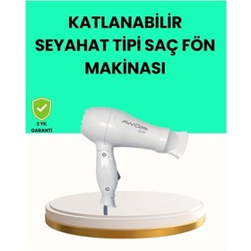 Resim Diğer Katlanabilir Seyahat Tipi Saç Kurutma Makinesi Çift Kademeli Ayar 