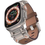 Resim Butam Bilişim Watch 7 45mm Clo Krd-114 Metal Başlıklı Suni Deri Kordon-açık Kahve 