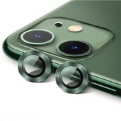 Resim Gritty Iphone 11 Metal Çerçeveli (Yeşil)Kamera Koruma Lensi 