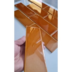 Resim Armada Çini 7x21 Cm Düz Karamel Çini Seramik 