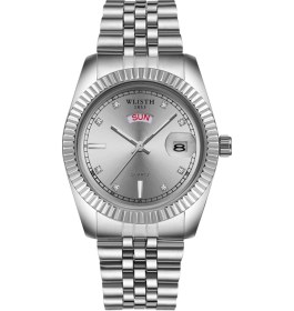 Resim Xindoker Wlısth S525 Erkek Kol Saati - 30m Su Geçirmez Klasik Gümüş Kayışlı Kuvars Hareketli Multifonksiyonel Kol Saati Çok Renkli 