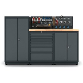 Resim İdeal Ekipman 1.8 Metre Modüler Çalışma Tezgahı İE.36.18.08 