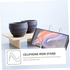 Resim Ferforje Depolama Rafı Tabağı Ekran Tutucu Akıllı Telefon Tekme Demir Resim Şövale Durmak Demir Fotoğraf Tutucu Dekoratif Hücre Cep Telefonu Tutacağı Ütü Mini Şövale Ofis 