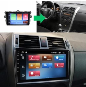 Resim Toyota Corolla Android Multimedya Sistemi 4-64 Cadence 2007-2013 +360 Kamera 9" 