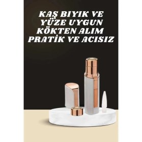 Resim Mey Ithalat® Kaş Bıyık ve Yüz Epilasyon Aleti ve Titreşimli Yüz Temizleme Masaj Aleti 