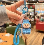 Resim Yeni Rab Kumaş Akın Reçine Anahtarlık Sevimli El İpi Bebek Süsleme Çanta Kolye Kolye Gök Mavisi 