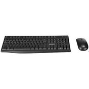 Resim Everest KM-7500 Siyah Kablosuz Q Multimedya Klavye Mouse Set 