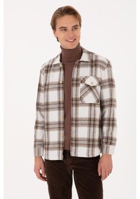 Resim U.s. Polo Assn. Erkek Haki Gömlek Desenli 50316599-vr027 Hakı 