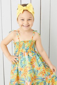 Resim Babygiz El Yapımı Yumuşak Fiyonk Bağlamalı Doğal Pamuklu Penye Bebek Çocuk Kız Bandana Best Of Serisi 
