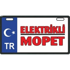 Resim Sevenkardeşler Mavi Elektrikli Mopet E-Bike Plakalık 