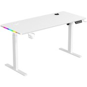 Resim xDrive Rüzgar Yükseklik Ayarlı RGB Oyuncu & Çalışma Masası 140 x 60 Beyaz 